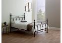 5ft King Size Gemma Antique nickel finish,traditional vintage metal bed frame bedstead 5
